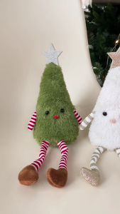 Holiday Themed Soft Plush Tree Decors For Christmas Tree Wall Handle Decoration Safe Not Toxic Component