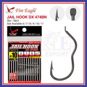 (10S) Fire Eagle Jail Hook DX 474BN Fishing Hook Automatic Flipping Mata Kail Pancing