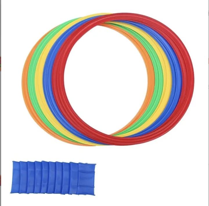 P&P SPORT Flat Hula Hoop Set for Kids – 38cm & 48cm Diameter | 10 ...