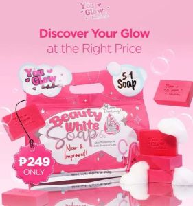 YOU GLOW BABE BEAUTY WHITE SOAP 5+1 6x70grams 1 pouch