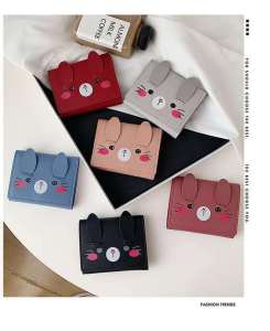 Dompet Lipat Wanita Mini Karakter Kartun Kelinci Lucu Women Fashion Wallet Dompet Import COD D50
