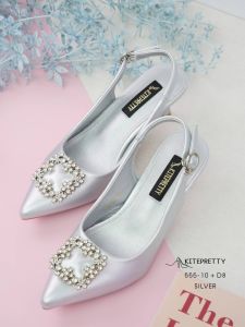 รองเท้าคัทชูหัวแหลมรัดส้น K555-10 D8