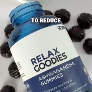 GOODIES NUTRITION Ashwagandha Gummies – 1 bottle (60) – For Mood Improvement & Anxiety Reduction