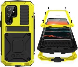 Heavy Duty Aluminium Metal Armor Phone Case For Samsung S26 S25 S24 S23 S22 S21 Ultra S20 Plus Shockproof Cover Screen Protector