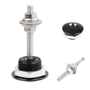 2Pcs 30mm Tombol Tekan Quick Release / Push Button Bonnet Hood Pin - Untuk Kap Mesin Mobil