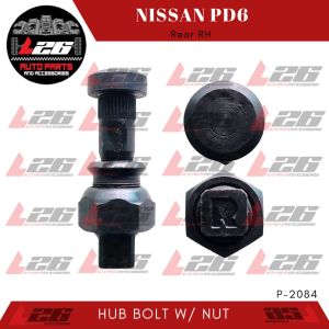 Nissan PD6 FRONT/REAR HUB BOLT WITH NUT STUD WHEEL HUB DRUM RH/LH P-2084