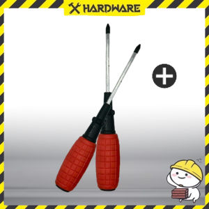 [STOCK CLEARANCE] 3" 3" (+/-) PLASTIC HANDLE MAGNETIC SCREWDRIVER/CHEAP ECONOMY MURAH HOME REPAIR HAND TOOLS/PEMUTAR SKRU/螺丝刀
