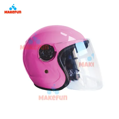 1-8Y Cartoon DIY Helmet Motorcycle Big Kid Half Face Plain Child Helmet Gear Safety Protection