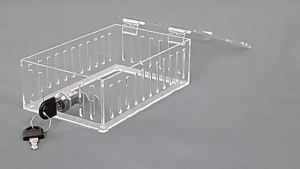 Universal Thermostat Lock Box with Key Wall Mounted Clear Thermostat Cover with lock Thermostat Guard Protective Cover