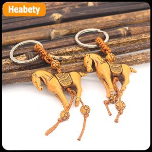 【2-3 ngày giao hàng】 Dễ thương động vật voi Keychain khắc Riches may mắn động vật Móc chìa khóa mặt dây chuyền 3D khắc sống động như thật voi mặt dây chuyền túi Keychain Key chủ trang sức