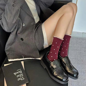 Tất Mắt Cá Chấm Bi Siêu Dễ Thương Dành Cho Các Cô Nàng Công Chúa Bánh Bèo Phối Đồ Cực Xinh Với Hai Màu Cho Bạn Lựa Chọn