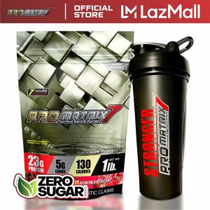 Promatrix7 whey protein blend 1 pound Travel Pack with Shaker