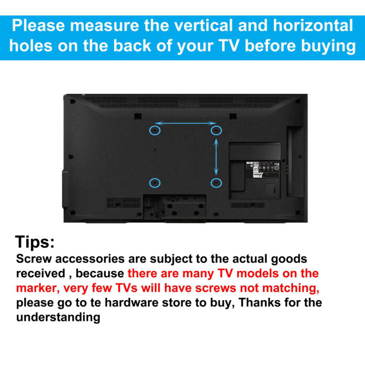 Tv Bracket LCD LED Plasma Heavy Duty TV Bracket Wall Mount Flat Panel Wall Bracket 14'' to 70 ...
