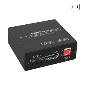 HDTV-compatible EDID Managment Emulator 4K 60Hz Copier Pre Set Data Option For Optimaled Display In Various Environment