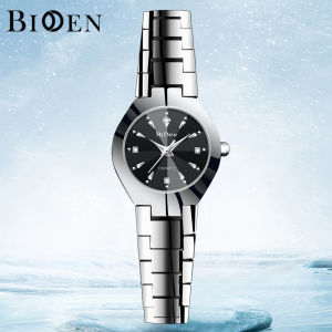 BIDEN Mode Mewah Jam Tangan Pria / Wanita / Pasangan Tahan Air Olahraga Kuarsa Jam Tangan Atas Bisnis Tali stainless steel Tampilan Tanggal