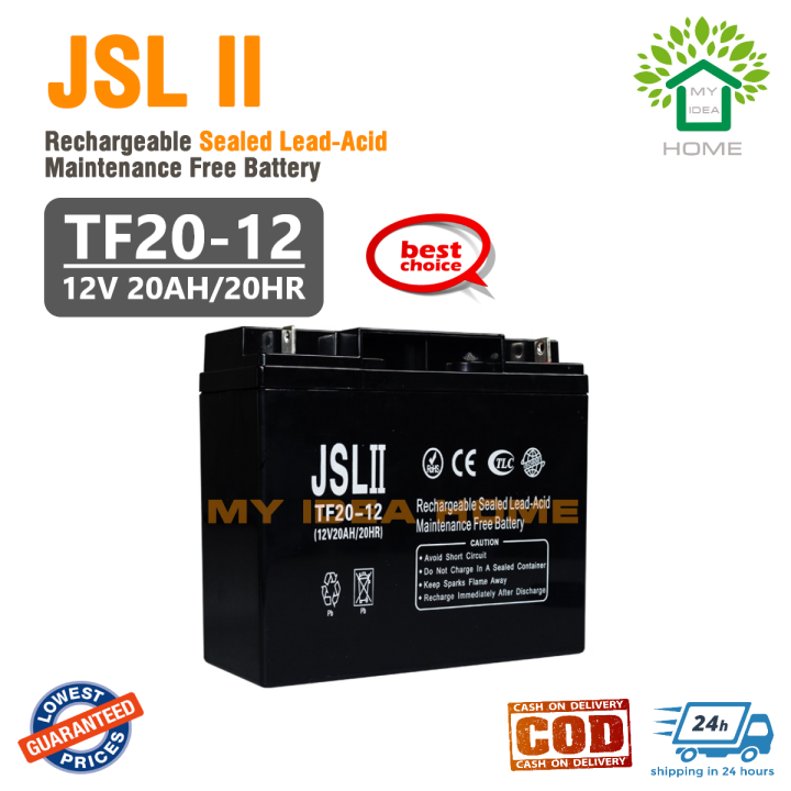 JSL II Brand 12V 7AH/12AH/20AH For Solar SET UP Rechargeable Sealed ...