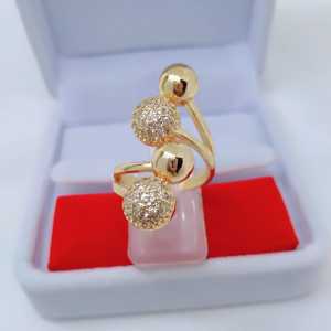 Cincin Boba Wanita Aksesoris Fashion Awet Tahan Lama Anti Karat Cocok Untuk Harian G8-C4