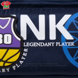 Dunk Basketball Sporty Pencil Box Velcro & Zip School Stationery Case