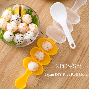 Candy Online 2PCS/Set Japan DIY Rice And Vegetable Roll Mold Sushi Onigiri Tools Childrens Shake Round Rice Ball Mold