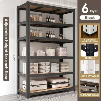 Household shelf storage racks multi-layer floor-to-ceiling balconies integrated wall-to-wall warehouses express stora