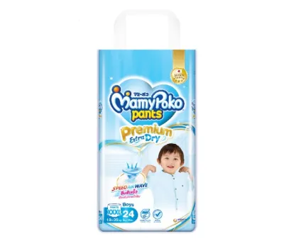 MAMYPOKO มามี่โพโค กางเกงผ้าอ้อมเด็ก PANTS รุ่น PREMIUM EXTRA DRY ไซส์ S-XXXL