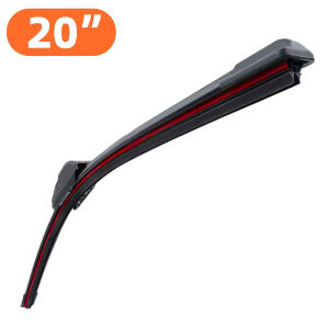 Universal J/U Hook Wiper Blade Double Rubber Strip Front Windshield Wiper Replacement for Cars