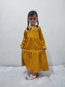 HILFASHION dress anak perempuanfashion muslimtunik wanitagamis anak perempuan dari 4-9 tahun