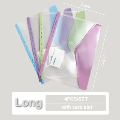 Long Binder File Folder Document Organizer Ring Binder Cover Paper Organizer File Storage Bag