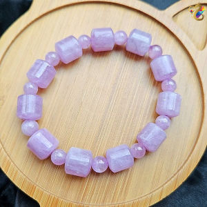 Premium Grade Kunzite Barrel Bracelet