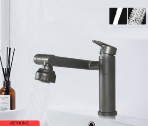 Vòi lavabo nóng lạnh đa năng xoay 720 độ