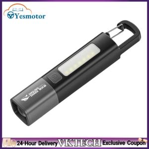 【Local Shipment】Mini Portable LED Torch 3 Gears Camping Powerful Flashlight Power Bank Ultra Bright LED Torch for Outdoor Hiking Fishing