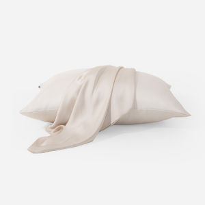 (Nhiều màu) Vỏ Gối Nằm Gòn Bedding Lụa Satin Cao Cấp Khoá Kéo Màu Trơn 50x70 cm (01 cái)