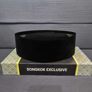 Songkok Exclusive Tinggi 8 cm / Peci Hiam / Kopyah / Peci Alfia