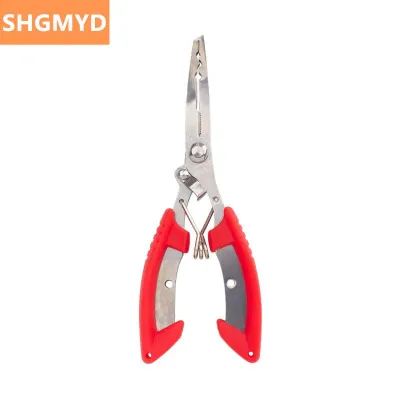 [COD] SHGMYD Curved Mouthed Fishing Pliers Stainless Steel Powerful Horse Fish Line Scissors Multifunctional Road Pliers