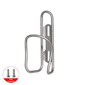 Premium Titanium Bike Water Bottle Holder One-Piece Molding Sandblasted Finish No Scratch Stable Fit Fits All Bikes with Mount Holes