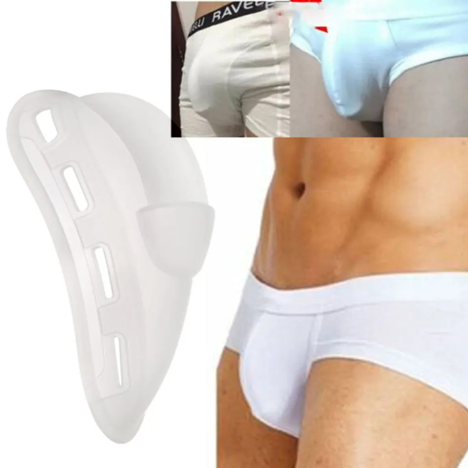 Sexy Men Padded Underwear Boxer Push Up Penis Pouch Bulge Enhancer