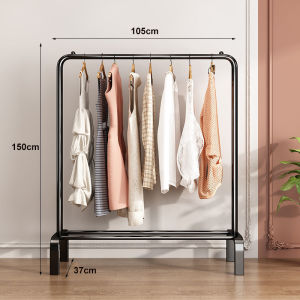 LG Rak Gantungan Baju Dengan Roda Rak Baju Estetik Minimalis Rak Baju Gantung Portable 150CM