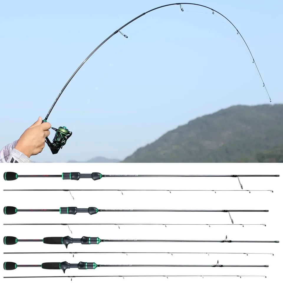 Spinning Casting Fishing Rod 2 Sections 1.8m M Power Lure Weight 5