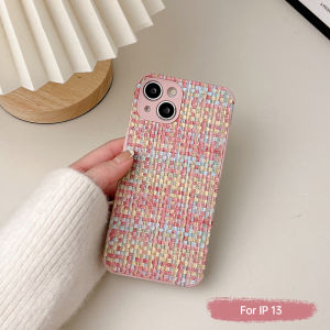 Zephyriy Casing Ponsel Pola Tenun Kulit Domba Kreatif Casing Ponsel Untuk IPhone 7/8PLUS/11/11Promax/13/X/XS/XR