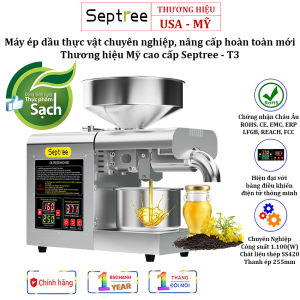 Máy Ép Dầu Thực Vật Gia Đình Và Nhà Hàng Septree T3  Ép Các Loại Hạt Có Chứa Tinh Dầu Công Suất 1200W