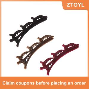 【ZTOYL】 Đổ xô bangs Clip tóc mũ nón phụ nữ dễ thương barrettes hairgrip bện kẹp tóc Phụ kiện tóc