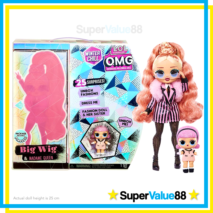 Original L.O.L. Surprise OMG Winter Chill Big Wig Doll Playset