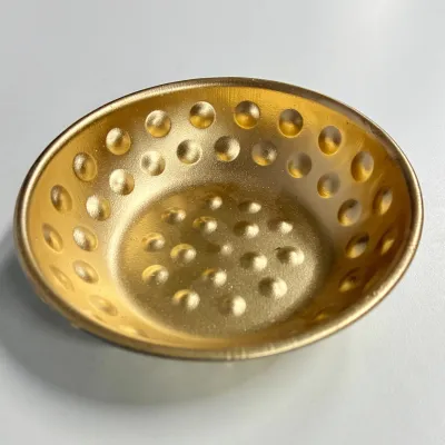 Handmade Decorative Metal Urli Bowl | 5 Inch Small Floating Flower Bowl for Home Décor Diwali Gift & Festival Decoration (Pack of 1 | Size - 5 inch)