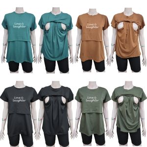 K1 Breastfeeding Statement Blouse "LOVE & LAUGHTER" and "TOGETHER FOREVER". Detailed and flawless print suitable for Mommy and Baby connection. 100% cotton spandex material. Very comfortable to wear at affordable price