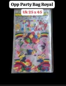 Opp Party Bag Royal/Plastik Snack Ulang Tahun Karakter/Plastik Souvenir Goodie Bag Snack/isi 10pcs