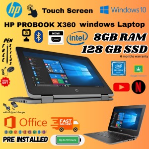 HP ProBook x360 11-G1 EE 11.6-inch 2-in-1 Convertible HD Touch-screen Laptop PC Intel Quad-Core 8GB RAM / 128GB SSD