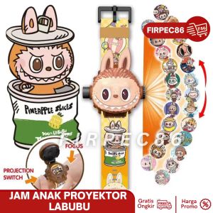 Jam Tangan Anak Digital Jumbo Motif Labubu Jam Tangan 24 Gambar Laser Proyektor