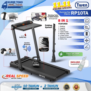 TWEN RP10TA Treadmill Listrik Treadmill Portable Treadmill Walking Pad Treadmill Running Pad Treadmill Multifungsi Treadmill Lipat Alat Olahraga