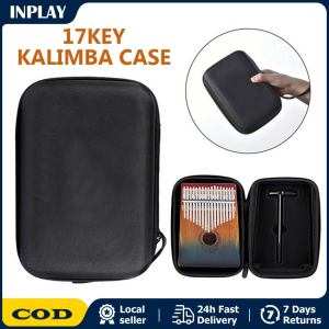 Waterproof Container Thumb Piano Storage Box Case Violin Musical Instrument Bag Holder Pouch Oxford Cloth Eva Simple Kalimba  Portable Shockproof Kalimba Case Waterproof Thumb Piano Bag for 17key Kalimba Keyboard Instruments