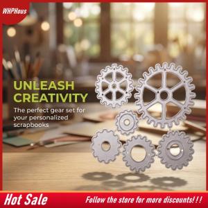 【COD】🔥🔥🔥 2Pcs Steampunk Gear Metal Cutting Dies for DIY Scrapbooking Paper Embossing Photo Album Cardmaking Home Decor